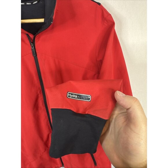 Swix Hydra-Vent Men’s M Red Black Running Training Softshell Jacket Zip Pockets - Picture 2 of 8